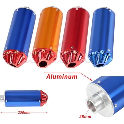 28mm Exhaust Muffler Red for ATV pit dirt BIKE CRF 50/70/90/110/125/140 CC