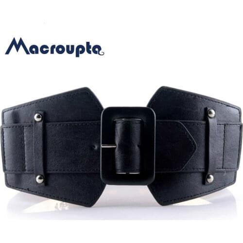 Vintage Wide Belts for Women Famous Brand Designer Elastic Party Belts Womens Red Camel Black Costume Belts