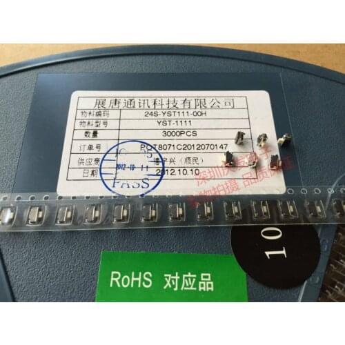 YST-1111 2*4 SMD Side press Phone power button Flat MP3/MP4 button Jog Touch