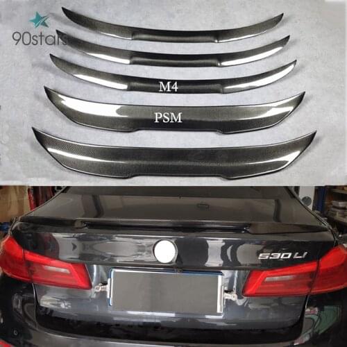 Real Carbon Fiber Rear Trunk Boot Lip Wing Lid Spoiler for BMW 5 Series 2006-2017 E60 F10 F18 Car Accessories Bmw 535i F10