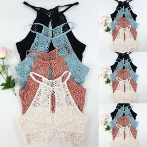 Womens Sleeveless Summer Bustier Top Vest Casual Tank Tops T-Shirt