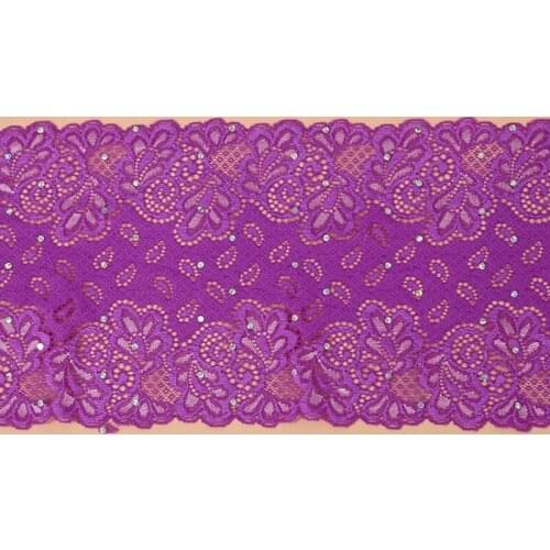 25Yards High Quality Beautiful White Black Lace Ribbon Tape 18cm Beads Trim DIY Embroidered For Sewing Decoration Laces Fabric