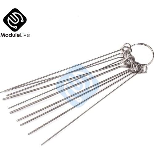 5PCS 10 Kinds PCB Electronic Circuit Stainless Steel Needle Set Through Hole Needle Desoldering Welding Repair Tool 80mm