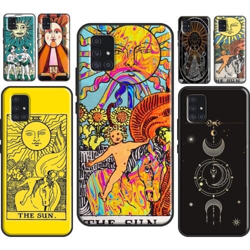 The SUN Tarot card Case For Samsung A51 A71 A11 A31 A41 A20e A21S A01 A02S A50 A40 A70 A12 A52 A72 A32 Cover