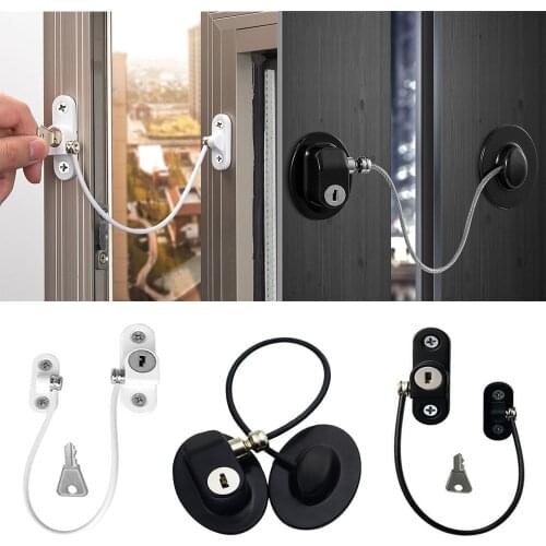 Baby Safety Window Lock Protection Form Children Bebe Security Children’s Lockers Cabinet Windows Limiter Stopper Locks for Kids