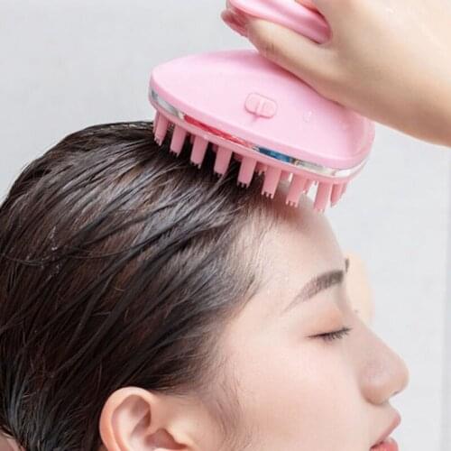 Electric Scalp Massager Comb Electric Hair Shampoo Brush 3 Vibration Modes R3MF