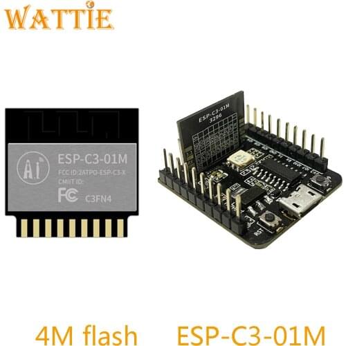 ESP-C3-01M KIT Esp32-C3 C3-01M 4M flash ESP-C3 ESP C3 Esp32-C3-01M low cost WiFi+Bluetooth 5.0 module development board