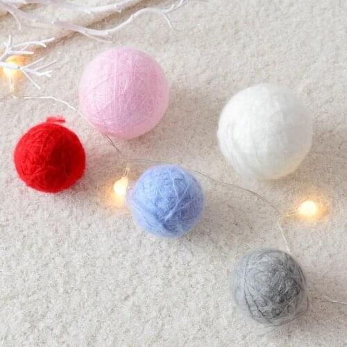 Seahorse yarn decoration ball diy material pendant Christmas tree garland Christmas small ornaments