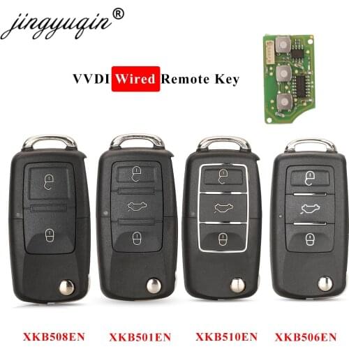 Jingyuqin Xhorse XKB501EN for V-W B5 Type 3 Buttons Wired Universal Remote Key X001-01 for VVDI Key Tool