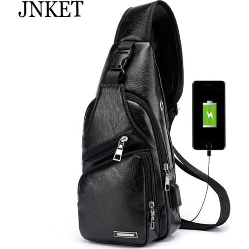 JNKET Business PU Leather Mens Messenger Bags Fashion Casual Sling Bag Crossbody Bag Trip Briefcase Shoulder Bag