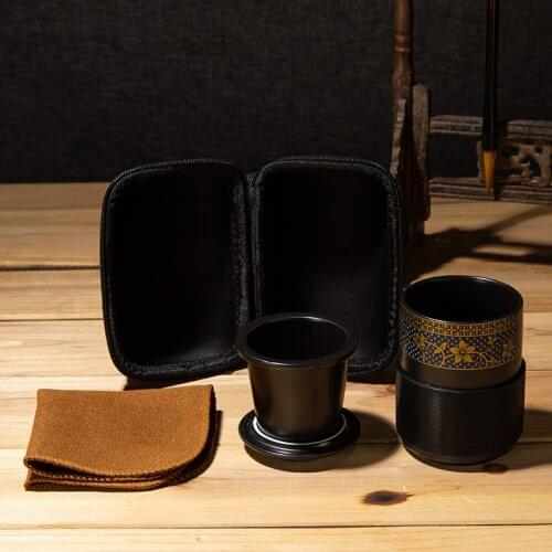 Ceramic Travel Tea Set Teapot Tea Cup Tea Infuser Handmade Porcelain Tea Set Chinese Kung Fu Teaset Portable Drinkware Ceremony