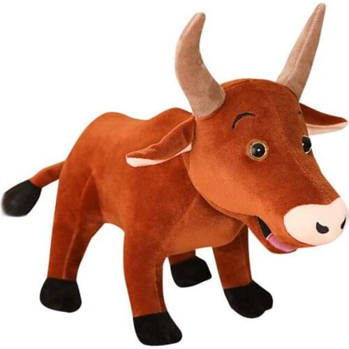 New three-color calf doll children plush toy cute cow kids stuffed gift