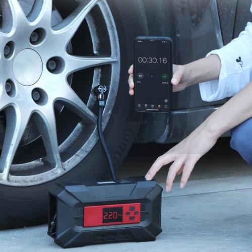 Portable Air Compressor Tire Inflator, 12V DC Air Pump for Car Tires Auto Shut Off Function Led Lighting, Digital LCD Display