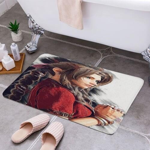 Final fantasy 7 art 3D Print Doormats Rectangle Non-Slip DoorMat Bedroom Kitchen Entrance Print Door rugs Dropshipping