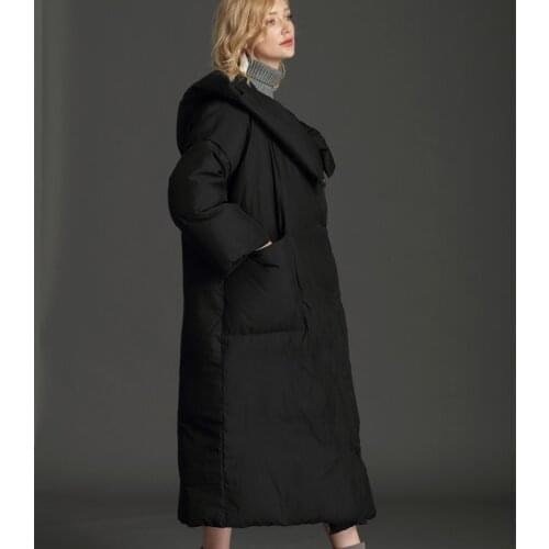 2020 New Winter 90% Duck Down Jacket Women Dwon Jackets Long Loose Coat Female Plus Size 6XL 7XL chaqueta mujer LX2392