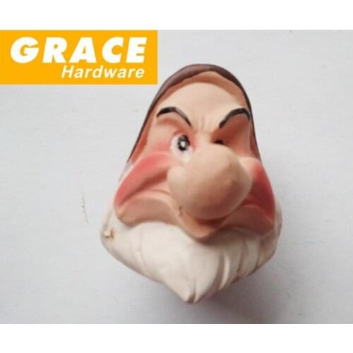 Fairy Tale Story Dwarf Series Kids Room Furniture Cabinet Handle Knobs Garden Hardware