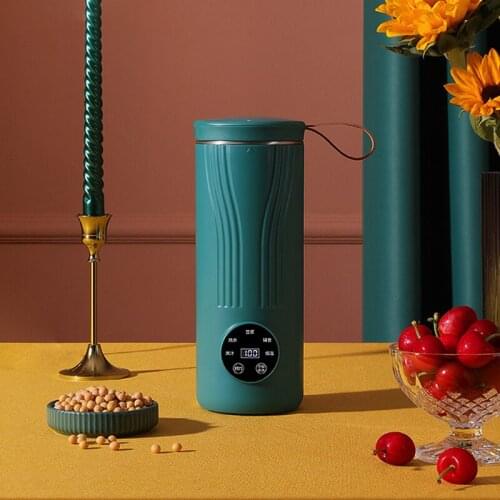 220V Soybean Milk Machine Electric Juicer Blender Portable Cytoderm Breaking Machine Filter-free Automatic Heating Soybean Milk