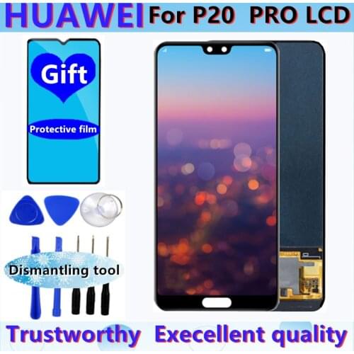 6.1'' P20Pro Lcd Display for Huawei P20 Pro Touch Screen Digitizer with fingerprint For Huawei P20Pro CLT-L09 CLT-L29