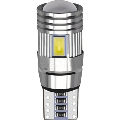 10-50pcs T10 W5W White License Plate Bulb Brake Parking Turn Signal Trunk Led Auto Car CANBUS Error 5730 6SMD 194 501 Dome Lamp