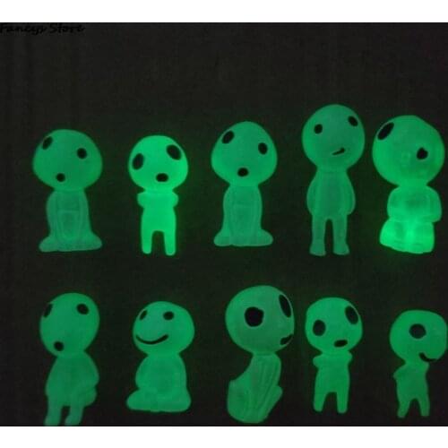 10 Pieces Japanese Anime Elves Kawai Have Love Resin Fairy Forest Ornaments Decoration Home Garden Gifts Kids Fluorescence Decor