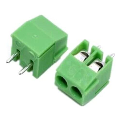 100pcs/lot MG/KF350-2P 3P Pin Screw Terminal Block Connector KF350 3.5mm Pitch Green PCB Terminal Blocks