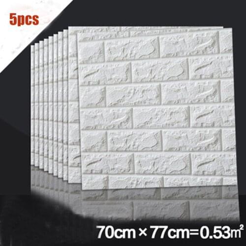 3D Imitation Brick Wall Stickers Bedroom Decor Waterproof Self-adhesive Wallpaper For Living Room Kitchen TV Backdrop Decor DIY