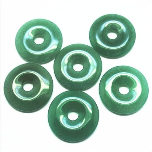 5pcs natural gem stone donut round shape size 30mm green aventurine cherry quartz amethystt china laborodorie