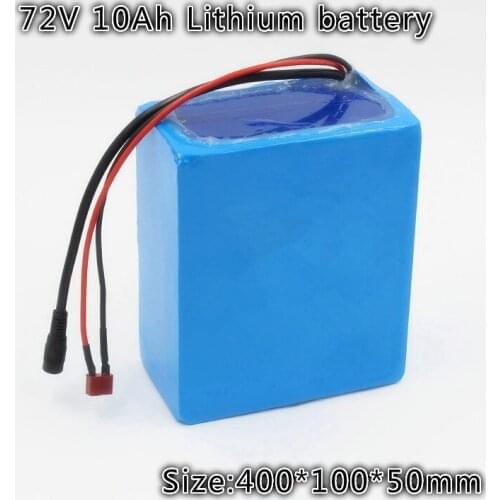 72V 10Ah Lithium 10000mah Battery Pack Li-ion for Bicycle Ebike 3600w Motor with 50A BMS Electric Bike Battery + 2A Charger