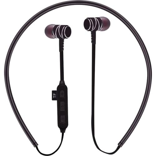 BGreen Bluetooth Sports Headset Wireless Sport Earphone With Microphone Magnet Attractive Earbuds Support Micro SD TF Card