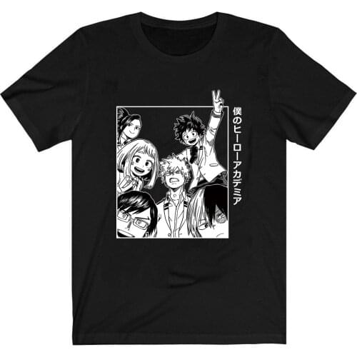 My Hero Academia MHA Boku No Hero Academia T-Shirt Men Cotton T Shirt Anime Bakugou Clothes Anime Tops Tees