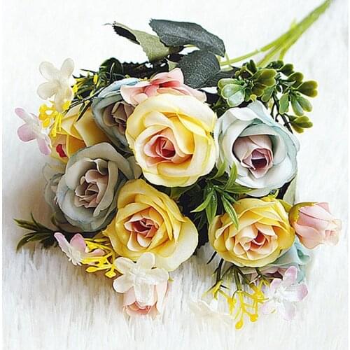 Simulation the beam of the imperial palace small rose SH3 fake flower bouquets of flowers wholesale household adornment