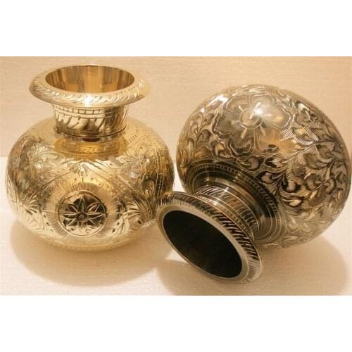 India modern fashion decoration art crafts vase belly flat classical antique vase TZ8