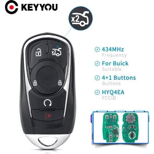 KEYYOU 433Mhz HYQ4EA ID46 Chip Keyless Go For Buick Smart Remote Car Key For Buick LaCrosse 2017 2018 2019