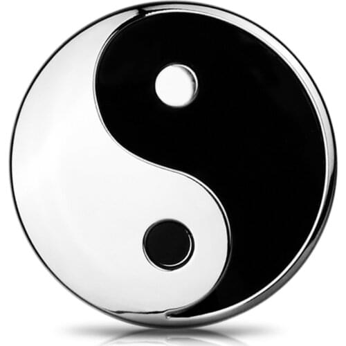 3d Metal Tai Chi Logo Car Sticker Emblem Badge Chinese Tao Fengshui Tuning Vinyl Reflective Window Motorcycle Accessories Style