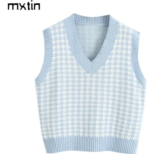 Женские вязаные пуловеры Mxtin China At AliExpress