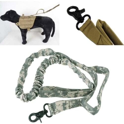 Nylon 1000D Military Police Dog Training Leash Elastic Pet Collars