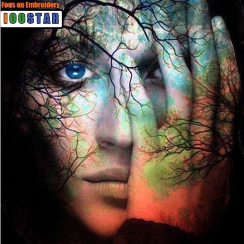 NEW arrival Diy Diamond Embroidery Wolf girl King 3D Diamond Picture Mosaic Rhinestones full square/Round Diamond Painting decor