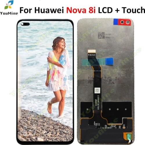6.67" For Huawei nova 8i LCD Display Touch Glass Panel Screen Digitizer Assembly Pantalla For huawei nova 8i LCD Display