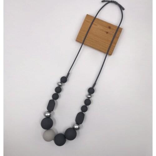 Kara&Kale Goth Fashion Jewelry Sweater Chain Long Necklace Vintage Hyperbole Resin Stone Beads Necklace for Women Accessories