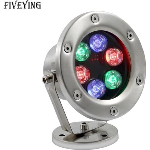 AC 12V RGB LED Underwater Lamp 3W 6W 9W 12W IP68 Waterproof Swimming Pool Fountain Pond changeable color LED Light Lamp