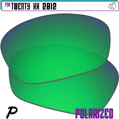 EZReplace Polarized Replacement Lenses for - Oakley Twenty XX 2012 Sunglasses - Green P