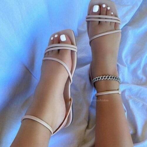 2021 New Women Real Leather Shoes Summer Sandals Buckle Strap Hollow Out Beach Sandals Cool Ladies Footwear Size 34-42