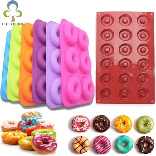 DIY Donut Maker Non-Stick Baking Pastry Cookie Chocolate Doughnut Mold Muffin Cake Mold Dessert Tools 8/18 Holes ZXH