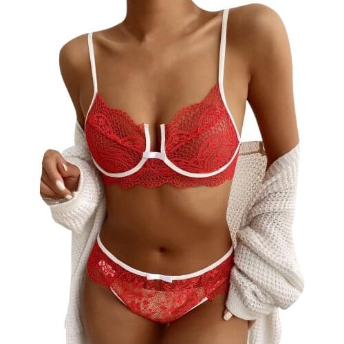 Sexy Lace Lingerie Women Underwear Sets Lady Fashion Bras Brief Sets Erotic Lingerie Set Porn Underwear Lenceria Sensual Mujer