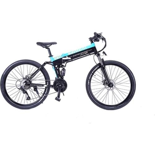 350W Folding Electric Bike Aluminum Alloy 36V 10AH Lithium Battery Classic Vintage Mountain Ebike