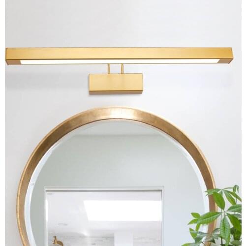 Modern Bathroom Mirror LED Wall lamp hot selling warm/cool white washroom wall Lamp Waterproof Stainless Steel fixtures