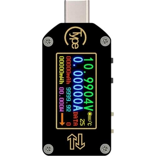 TC66 Bluetooth Type-C Fast Charge PD Detector Color Screen Type-C Voltage and Current Meter PD Battery Capacity Meter