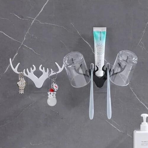 Antler Rack Self-adhesive Wall Hanging Hook Clothes Display Racks Key Storage Deer Horns Hanger Rack Wall Decoration
