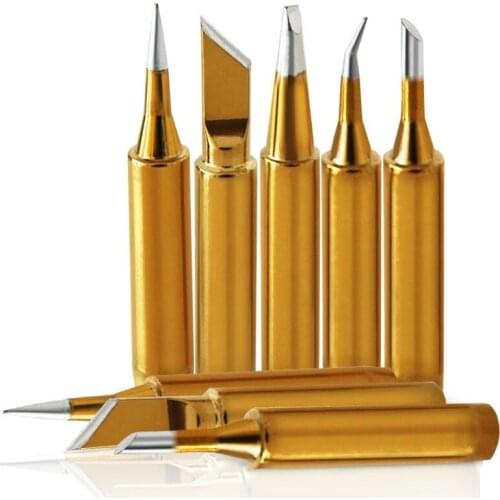 High Quality electroplated golden solder tip Solder Iron Tips 900M-T Lead-Free Lower Temperature Soldering Welding Tools for Sol