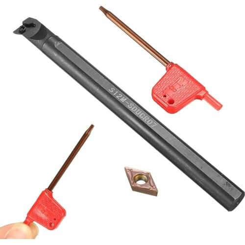 XNEMON Newest S12M-SDUCR07 12x150mm Internal Turning Tool + 1Pc Insert Wrench For Boring Bar Holder CNC Lathe